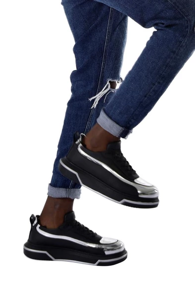 CH241 CST Signature Line Up Erkek Ayakkabı SIYAH/GUMUS - 5