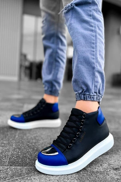 CH267 GBT Roma Mirror Erkek Bot SIYAH/SAX MAVI - 3