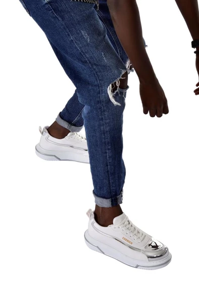 CH241 CBT Signature Line Up Erkek Ayakkabı BEYAZ/GUMUS - Resim 2