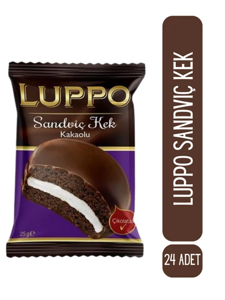 Luppo Sandviç Kek Kakaolu 25 Gr x 24 Adet