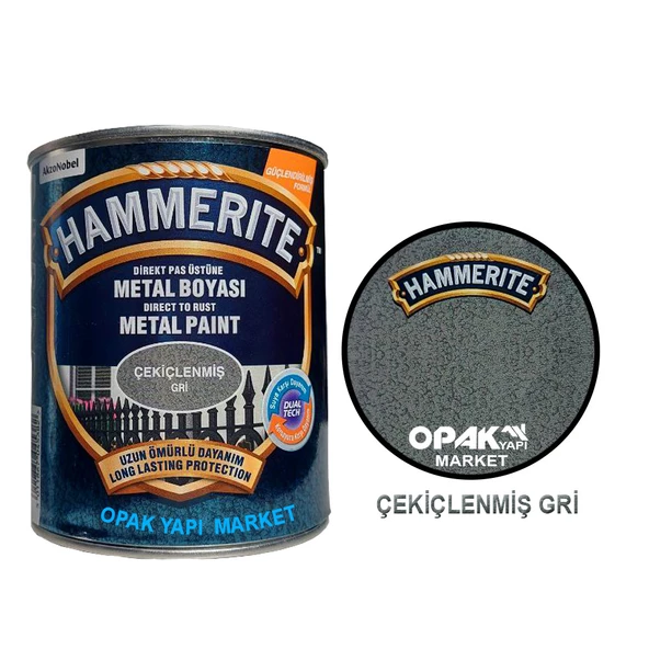 Marshall Hammerite Çekiçlenmiş Gri 0,75lt (1 Kg) - 1