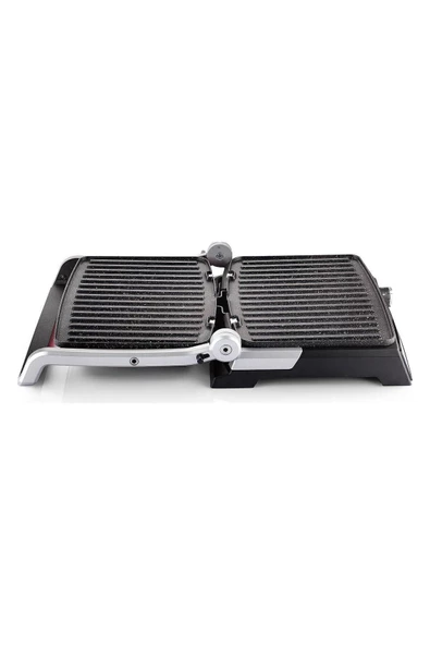 Schafer Grill Haus Tost Makinesi 2000 Watt Inox Izgara Siyah T1139 - 4
