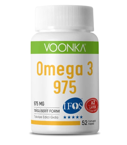 VOONKA OMEGA-3 "975 MG"-OMEGA 3 İÇEREN TAKVİYE EDİCİ GIDA 52TB