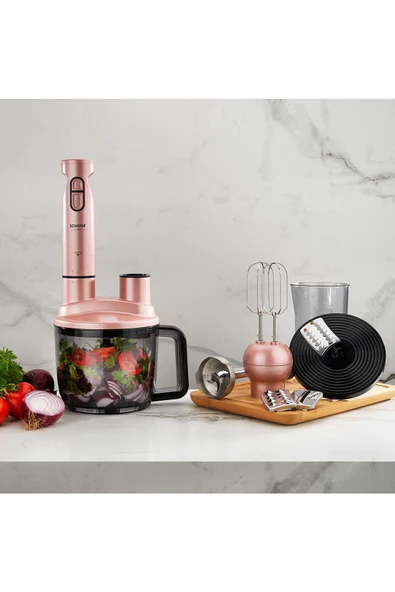 Schafer Elektro Mega Set 4 Lü Rosegold - Resim 3