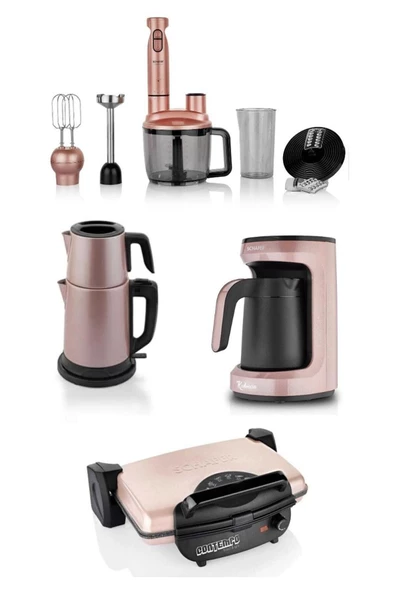 Schafer Elektro Mega Set 4 Lü Rosegold