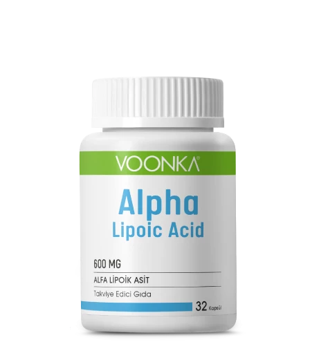 Voonka Alpha Lipoic Acid-Alfa Lipoik Asit İçeren Takviye Edici Gıda 32C