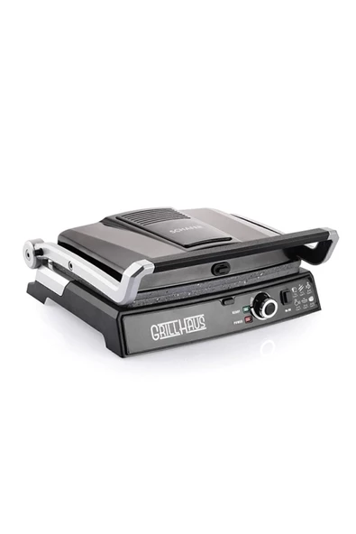 Schafer Grill Haus Tost Makinesi 2000 Watt Inox Izgara Siyah T1139