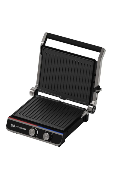 Relux Rtm5200 2000w Döküm Izgara Ve Tost Makinesi – 6 Dilim, 180° Açılabilir, Çıkarılabilir Plakalar - Resim 2