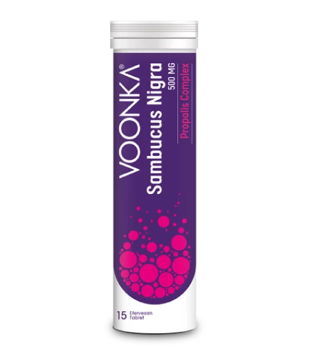 VOONKA SAMBUCUS NİGRA PROPOLİS COMP EFERVKARA MÜRVER EKSTRESİ VİTAMİNC PROPOLİS ÇİNKO VE VİTAMİN D15