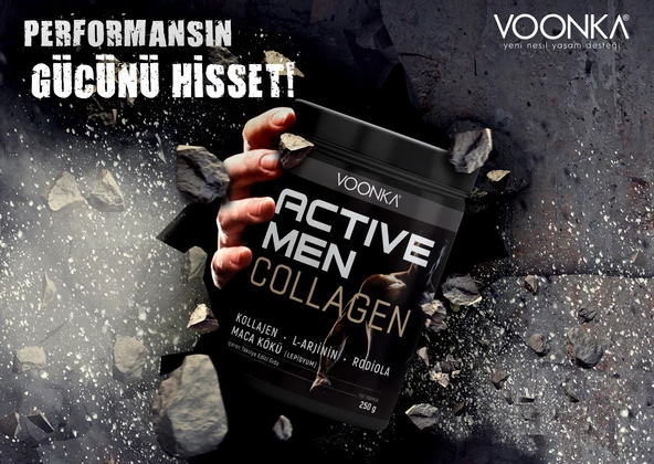 VOONKA ACTIVE MAN COLLAGEN YEŞİL ELMA 250 GR
