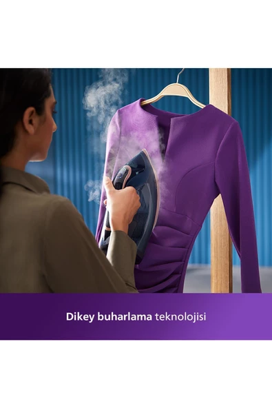 Philips 8000 Serisi Azur Buharlı Ütü 3000W, 8g/dk Sürekli Buhar, 260g Şok Buhar, DST8050 - 6