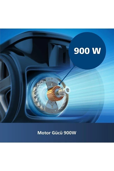 Philips Marathon Daily Toz Torbasız Süpürge, PowerCyclone8, AllergyLock, TriActive+ Başlık, XB7151/07 - 7