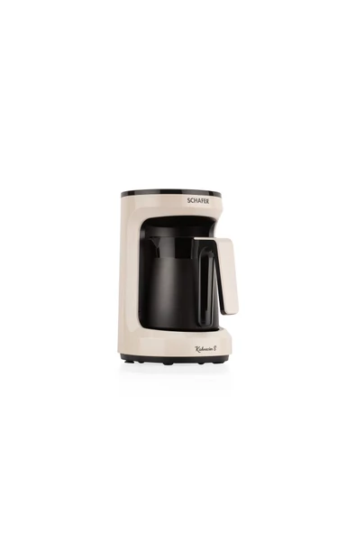 Schafer Kahvecim S Otomatik Sütlü Türk Kahve Makinesi-Krem - Resim 2