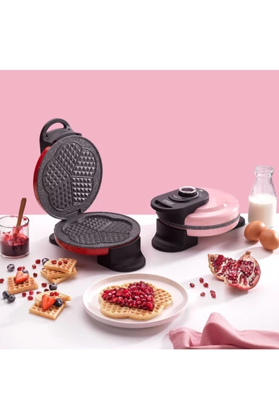 Schafer Waffle Express Waffle Makinesi - Kırmızı