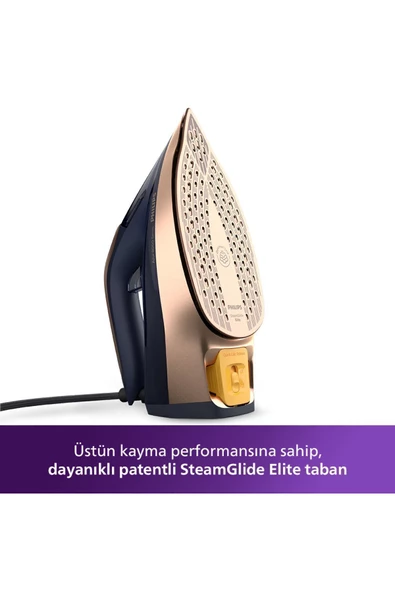 Philips 8000 Serisi Azur Buharlı Ütü 3000W, 8g/dk Sürekli Buhar, 260g Şok Buhar, DST8050 - 5
