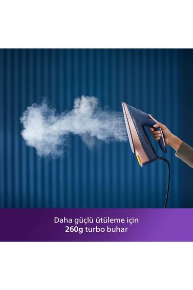 Philips 8000 Serisi Azur Buharlı Ütü 3000W, 8g/dk Sürekli Buhar, 260g Şok Buhar, DST8050 - 4