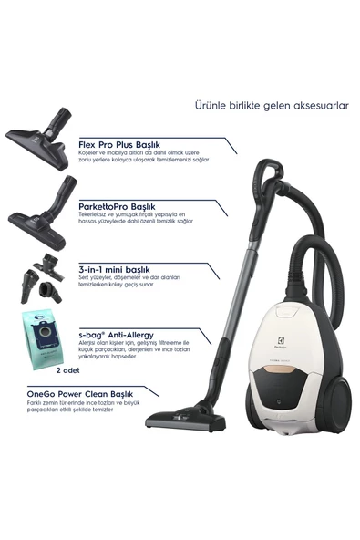 Electrolux Pure D8 Pd82-Alrg Toz Torbalı Elektrikli Ultra Sessiz Süpürge, 10 Yıl Motor Garantili - Resim 3