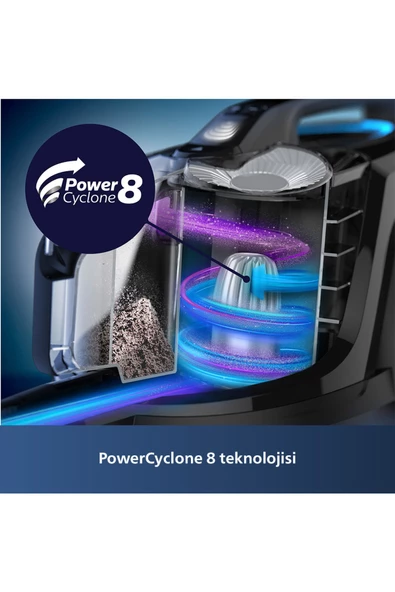 Philips Marathon Daily Xb7150/07 Toz Torbasız Süpürge - 4