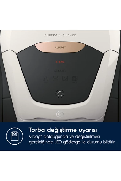 Electrolux Pure D8 Pd82-Alrg Toz Torbalı Elektrikli Ultra Sessiz Süpürge, 10 Yıl Motor Garantili - Resim 5