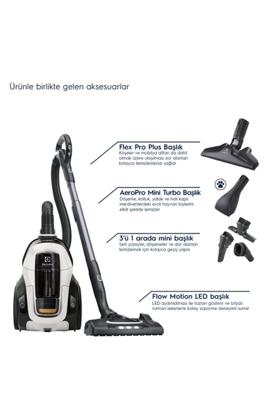 Electrolux Pure C9 PC91-ALRG 72 Db Toz Torbasız LED Başlıklı Elektrikli Süpürge 10 Yıl Motor Garantili - 4