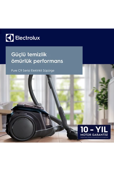 Electrolux Pure C9 PC91-8STM 72 Db Toz Torbasız LED Başlıklı Elektrikli Süpürge- 10 YIL Motor Garantili - 2