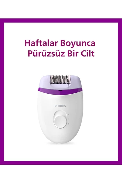 Philips BRE225/05 Kablolu Epilatör,Bacak İçin Kullanım,2 Hız Ayarı,Yıkanabilir Başlık