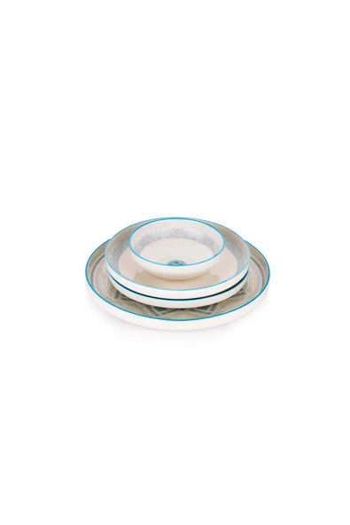 Schafer Iconic Yemek Takımı 24 Parça-mavi - 6