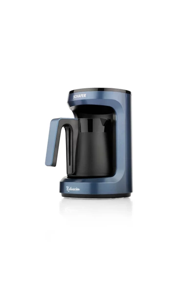 Schafer Kahvecim Otomatik Türk Kahve Makinesi-Mavi - Resim 4