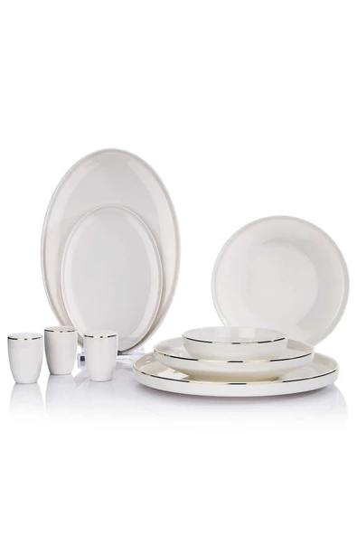 Schafer Adel Gold Yemek Takımı-56 Prç.-gold - 3
