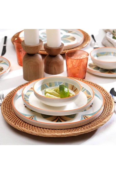 Schafer Iconic Yemek Takımı 24 Parça-turkuaz - 2