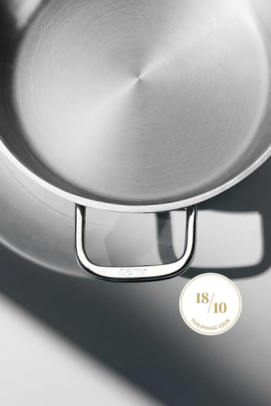 Nehir Silver 6 Parça Paslanmaz Çelik Sahan Seti (16-18-20 CM) - Resim 4