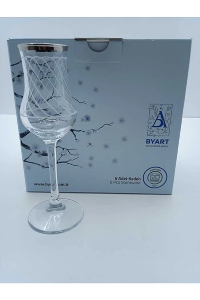 Paşabahçe Byart 440111 Gold Kaplama Kadeh Bardak Takımı 6 Lı