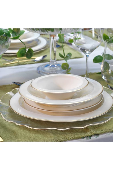 Schafer Tılsım Timeless Yemek Takımı 60 Parça-Gold - 5