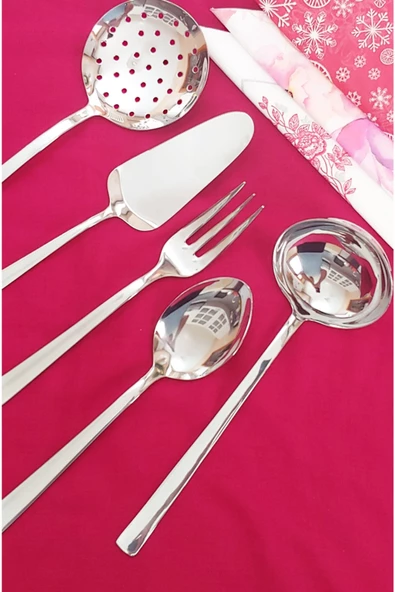 Nehir Dalyan 5 Parça Kepçe Servis Takımı - Resim 5