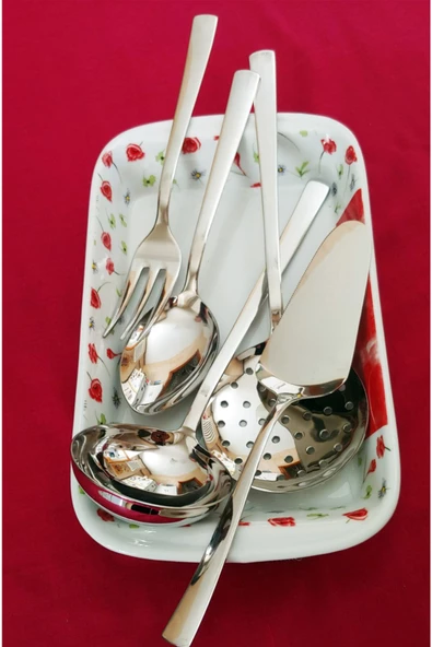 Nehir Dalyan 5 Parça Kepçe Servis Takımı - Resim 6