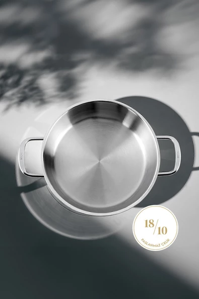 Nehir Silver 6 Parça Paslanmaz Çelik Sahan Seti (16-18-20 CM) - Resim 3