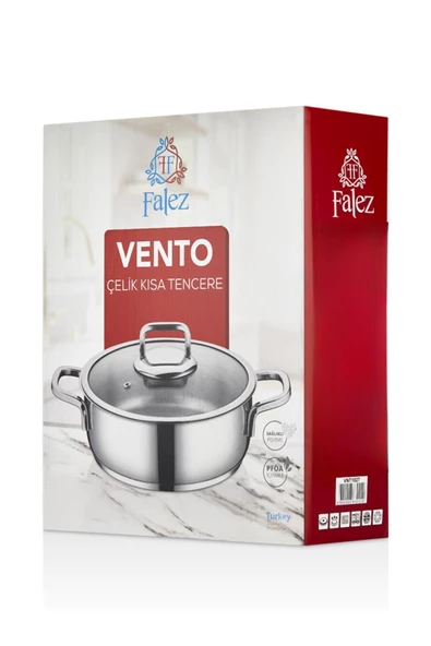 FALEZ Vento 24 Cm Çelik Karnıyarık Tencere - 7