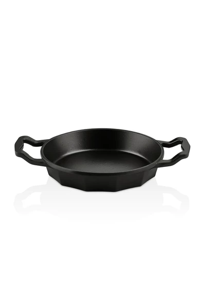OMS DODECA -3725 - Tek Parça, 20 Cm, Bio Granit, Döküm, Sahan, Siyah Gövde