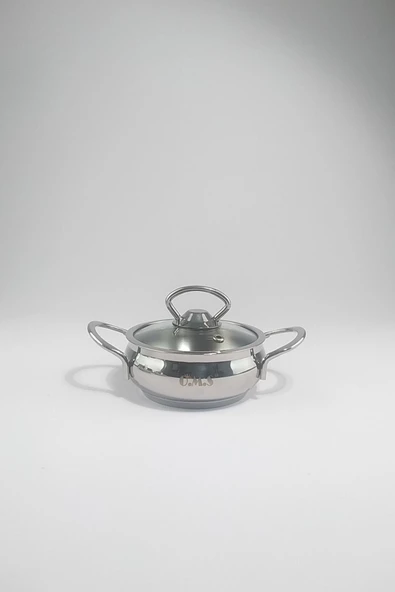 Oms Baby Mini Sağlıklı Çelik Tencere Seti - Küre - Resim 5