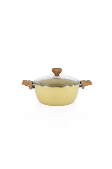 Schafer Fiesta Seramik Derin Tencere 24 Cm-Yeşil - Resim 3