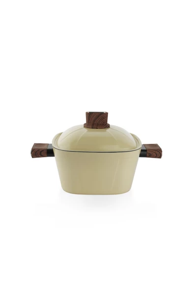 Schafer Challenger Seramik Tencere Seti 7 Parça-krem - Resim 4