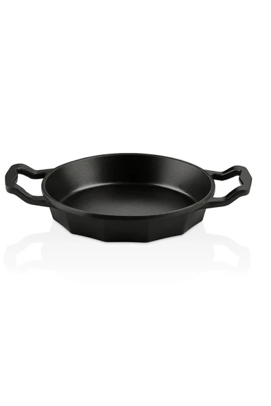 OMS 3726 Dodeca Döküm İkili Kapaklı Bio granit Sahan Seti 18-22cm Siyah - 4