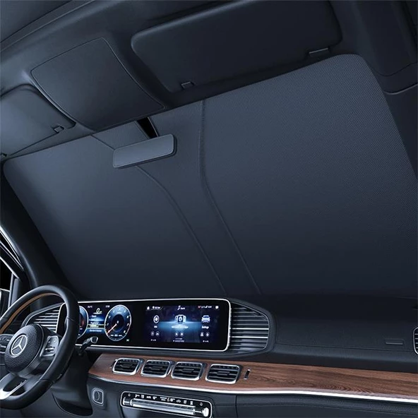 Coofbe Nano Buz Özellikli 40*70Cm Araç Ön Cam Güneşliği Araç Güneş Koruyucu Oto Ön Cam Güneşlik - 2