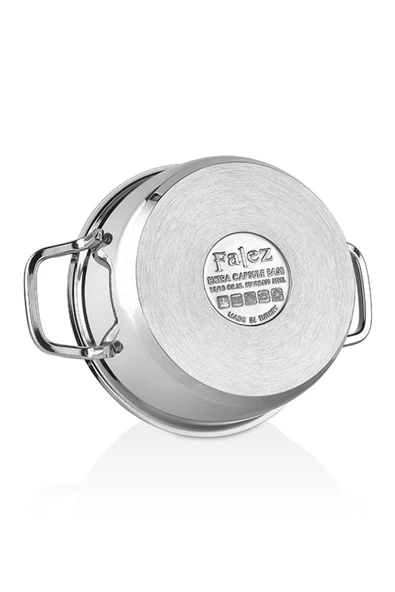 FALEZ Vento Çelik 24 Cm Tencere Derin - Resim 5