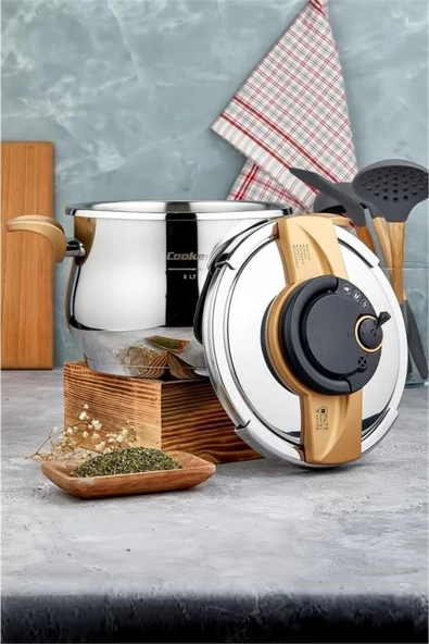 Cooker Gold Kapak 6 Lt Düdüklü Tencere - 5
