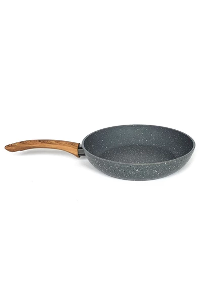 Leydi Marble Natura 28cm İkili Granit Tencere Tava Seti - Resim 5