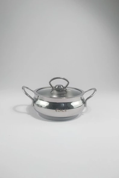 Oms Baby Mini Sağlıklı Çelik Tencere Seti - Küre - Resim 3