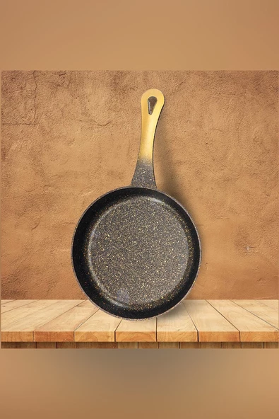 ERGENÇLER Mutfakça Alüminyum Döküm 22cm Yekpare Kulplu Tava