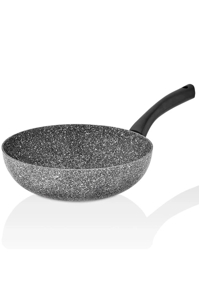 Taç Ultra 5 Parça Fonksiyonel Granit Tava Seti Gri ( Tava -Sahan-Wok-Krep Set) - 2