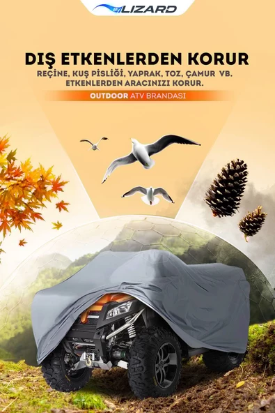 Kanuni ATV 150 S On Road Uyumlu Su Geçirmez  ATV Brandası - 4